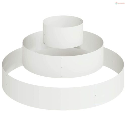 Kerti cserép Fehér 120 x 120 x 20 cm Hidegen hengerelt acél