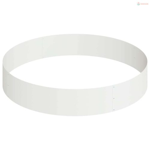 Kerti cserép Fehér 120 x 120 x 20 cm Hidegen hengerelt acél