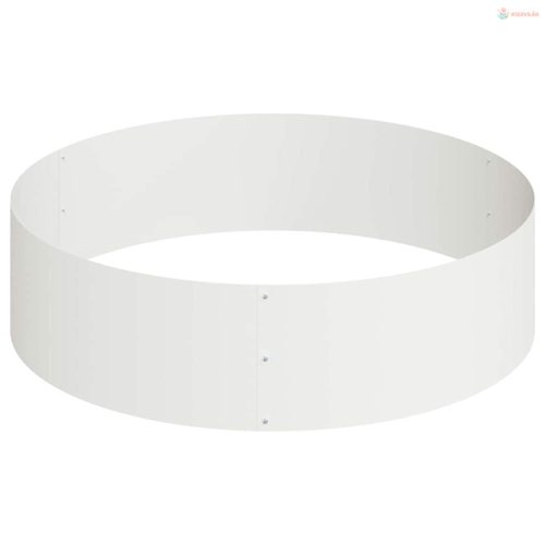 Kerti cserép Fehér 120 x 120 x 20 cm Hidegen hengerelt acél