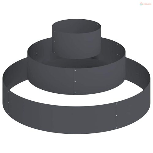 Kerti cserép Antracit 120 x 120 x 20 cm Hidegen hengerelt acél