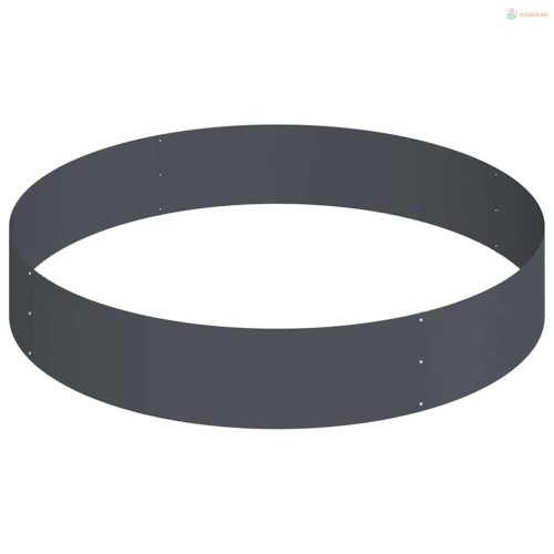 Kerti cserép Antracit 120 x 120 x 20 cm Hidegen hengerelt acél