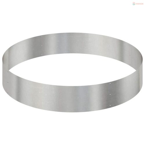 Kerti cserép Ezüst 120 x 120 x 20 cm Rozsdamentes acél