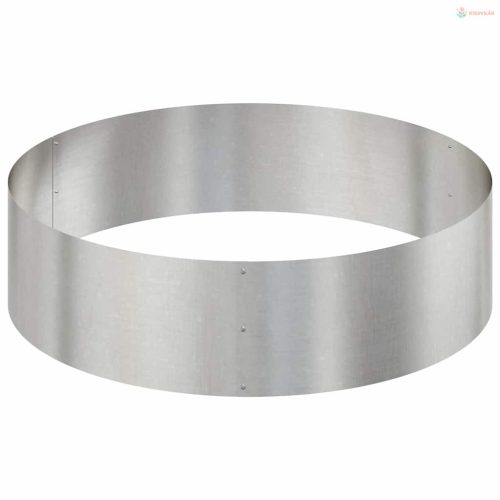 Kerti cserép Ezüst 120 x 120 x 20 cm Rozsdamentes acél