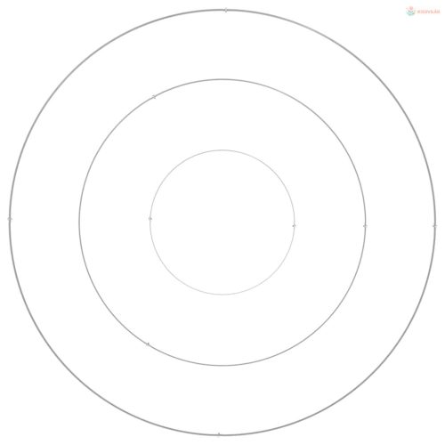 Kerti cserép Ezüst 120 x 120 x 20 cm Rozsdamentes acél