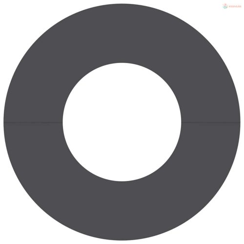 Alkalmas lapos fa gyűrűkhez 5 pcs Fekete Ø30 / 60 cm Acél