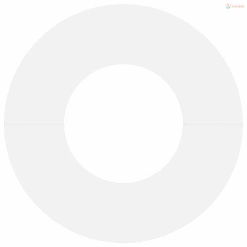 Alkalmas lapos fa gyűrűhöz Fehér Ø30 / 60 cm Acél