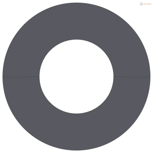 Alkalmas lapos fa gyűrűhöz Antracit Ø30 / 60 cm Acél