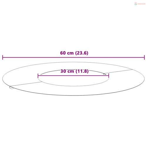 Alkalmas lapos fa gyűrűhöz Oliva zöld Ø30 / 60 cm Acél