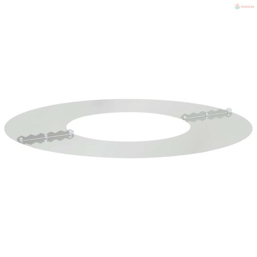 Alkalmas lapos fa gyűrűhöz Ezüst Ø30 / 60 cm Horganyzott acél