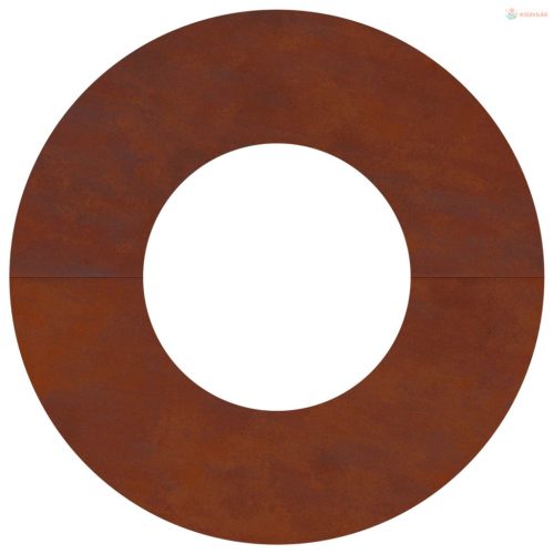 Alkalmas lapos fa gyűrűhöz Barna Ø30 / 60 cm Időjárásálló acél