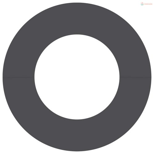 Alkalmas lapos fa gyűrűhöz Fekete Ø40 / 70 cm Acél