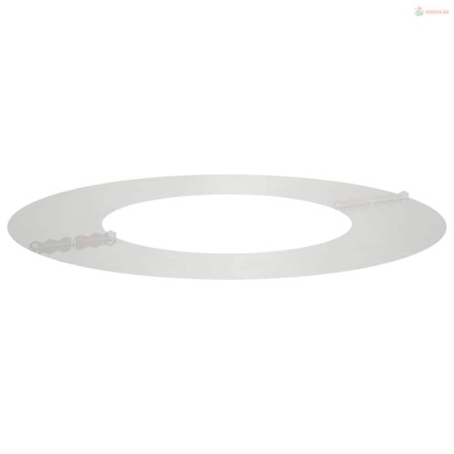 Alkalmas lapos fa gyűrűhöz Ezüst Ø40 / 70 cm Rozsdamentes acél