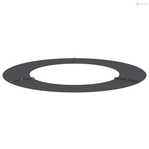 Alkalmas lapos fa gyűrűhöz Fekete Ø50 / 80 cm Acél