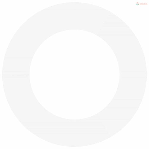 Alkalmas lapos fa gyűrűhöz Fehér Ø50 / 80 cm Acél