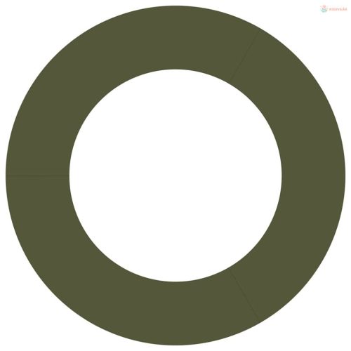 Alkalmas lapos fa gyűrűhöz Oliva zöld Ø50 / 80 cm Acél