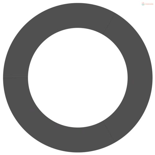 Alkalmas lapos fa gyűrűhöz Fekete Ø60 / 90 cm Acél