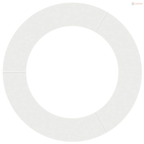 Alkalmas lapos fa gyűrűhöz Fehér Ø60 / 90 cm Acél