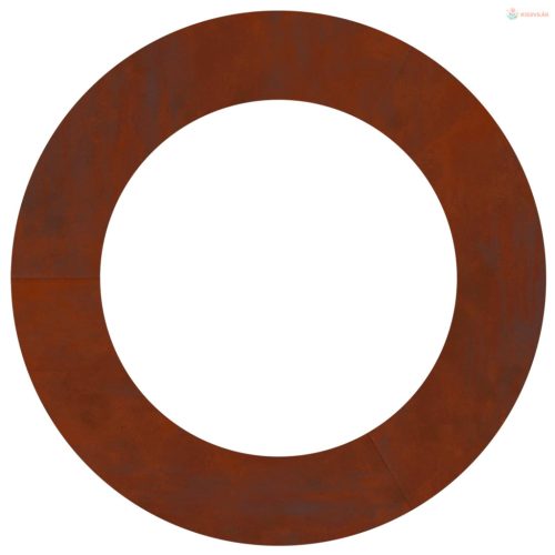 Alkalmas lapos fa gyűrűhöz Barna Ø60 / 90 cm Időjárásálló acél
