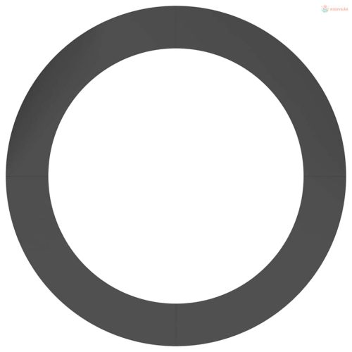 Alkalmas lapos fa gyűrűkhez 5 pcs Fekete Ø90 / 120 cm Acél