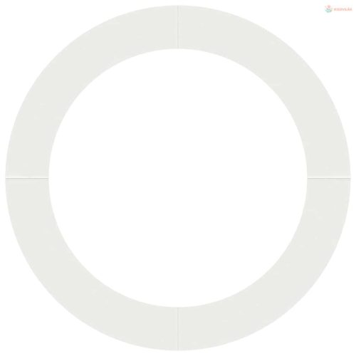 Alkalmas lapos fa gyűrűhöz Fehér Ø90 / 120 cm Acél