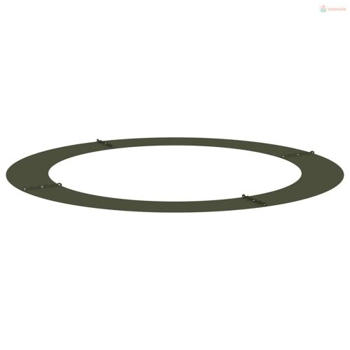 Alkalmas lapos fa gyűrűhöz Oliva zöld Ø90 / 120 cm Acél
