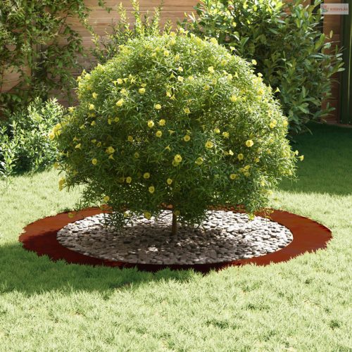 Alkalmas lapos fa gyűrűhöz Barna Ø90 / 120 cm Időjárásálló acél