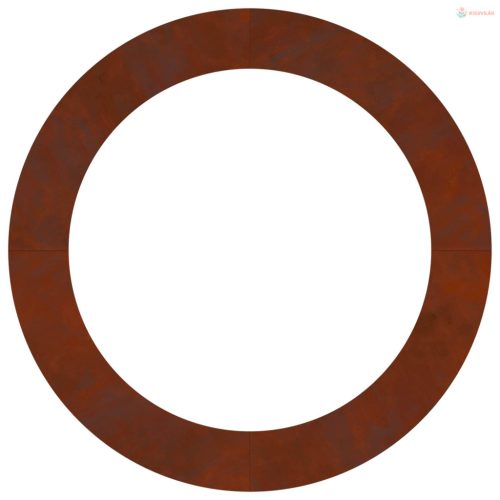 Alkalmas lapos fa gyűrűhöz Barna Ø90 / 120 cm Időjárásálló acél