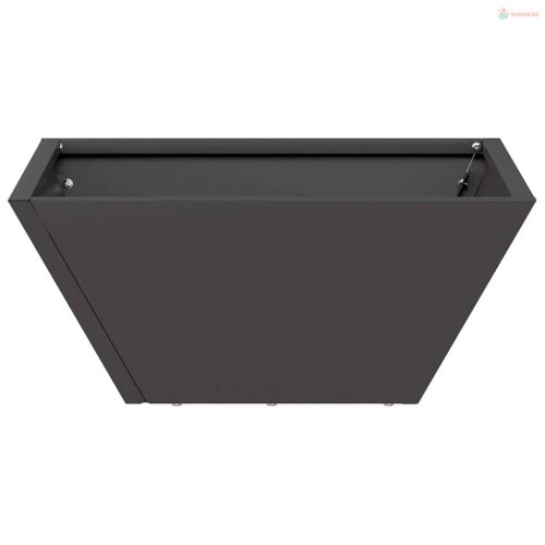 Kerti cserép Fekete 35 x 35 x 15 cm Hidegen hengerelt acél