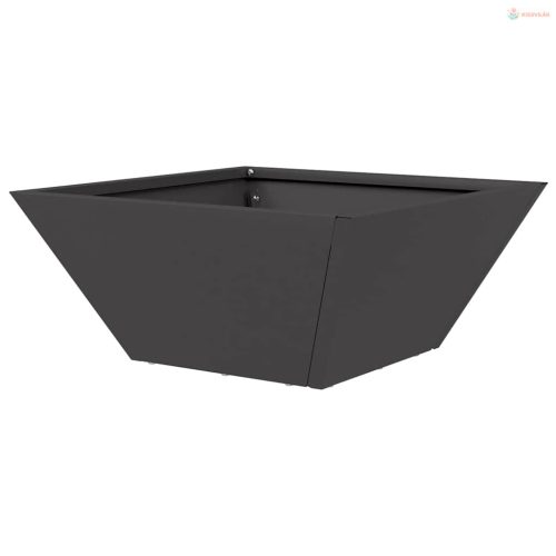 Kerti cserép Fekete 35 x 35 x 15 cm Hidegen hengerelt acél