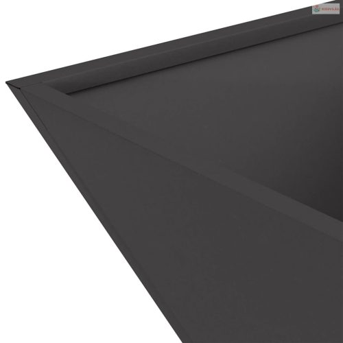 Kerti cserép Fekete 35 x 35 x 15 cm Hidegen hengerelt acél