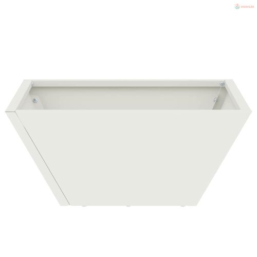 Kerti cserép Fehér 35 x 35 x 15 cm Hidegen hengerelt acél