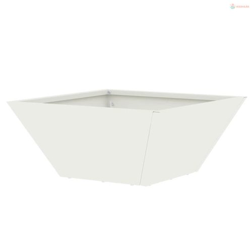 Kerti cserép Fehér 35 x 35 x 15 cm Hidegen hengerelt acél