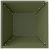 Kerti cserép Olajzöld 35 x 35 x 15 cm Hidegen hengerelt acél