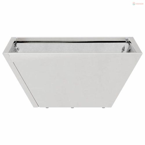 Kerti cserép Ezüst 35 x 35 x 15 cm Rozsdamentes acél