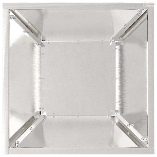 Kerti cserép Ezüst 35 x 35 x 15 cm Rozsdamentes acél