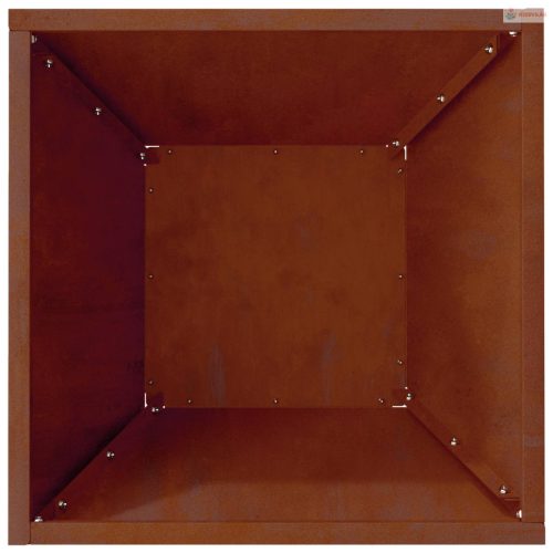 Kerti cserép Rozsdás 35 x 35 x 15 cm Időjárásálló acél