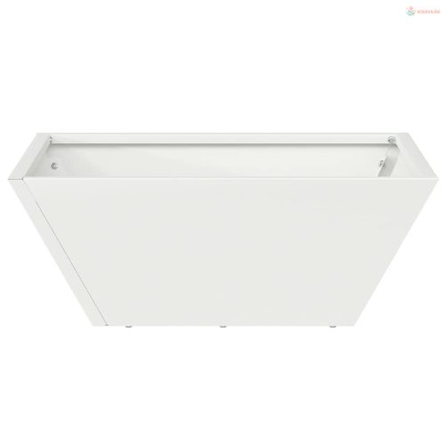 Kerti cserép Fehér 40 x 40 x 15 cm Hidegen hengerelt acél