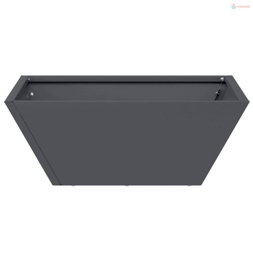 Kerti cserép Antracit 40 x 40 x 15 cm Hidegen hengerelt acél