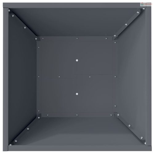 Kerti cserép Antracit 40 x 40 x 15 cm Hidegen hengerelt acél