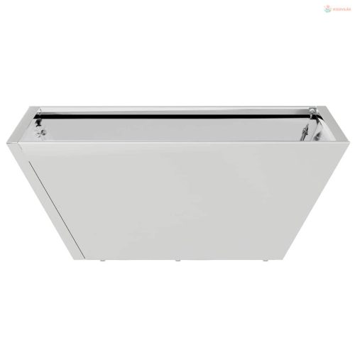 Kerti cserép 5 pcs Ezüst 40 x 40 x 15 cm Rozsdamentes acél