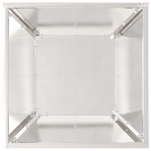 Kerti cserép 5 pcs Ezüst 40 x 40 x 15 cm Rozsdamentes acél