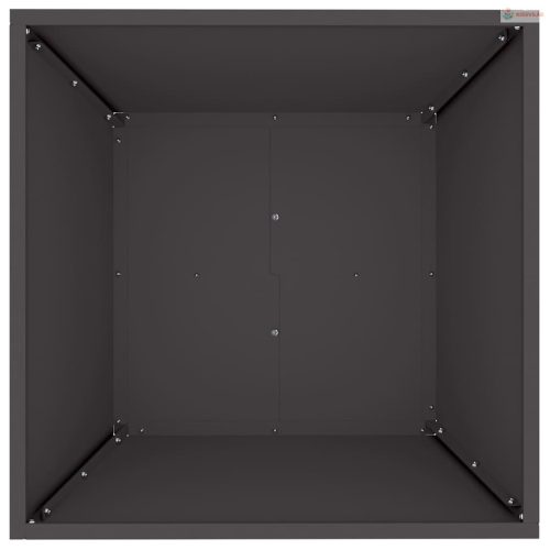 Kerti cserép 5 pcs Fekete 50 x 50 x 15 cm