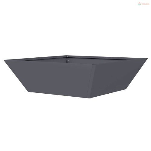 Kerti cserép Antracit 50 x 50 x 15 cm Hidegen hengerelt acél