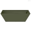 Kerti cserép Olajzöld 50 x 50 x 15 cm Hidegen hengerelt acél