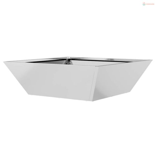 Kerti cserép Ezüst 50 x 50 x 15 cm Horganyzott acél