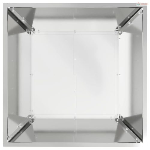 Kerti cserép Ezüst 50 x 50 x 15 cm Horganyzott acél