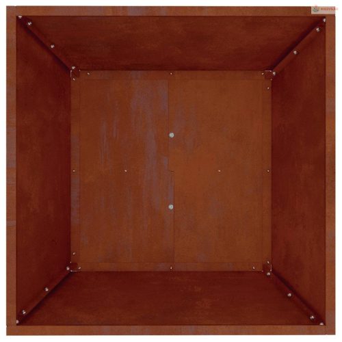 Kerti cserép 5 pcs Rozsdás 50 x 50 x 15 cm Időjárásálló acél