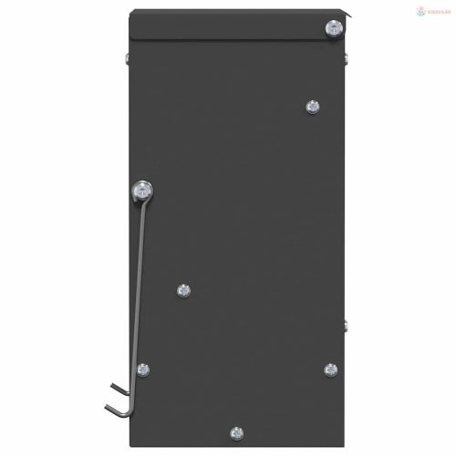 Nyúl Etető Fekete 12,5 x 12,5 x 25 cm Hidegen Hengerelt Acél