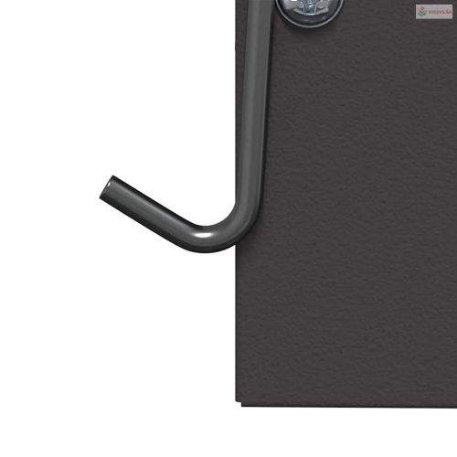 Nyúl Etető Fekete 12,5 x 12,5 x 25 cm Hidegen Hengerelt Acél