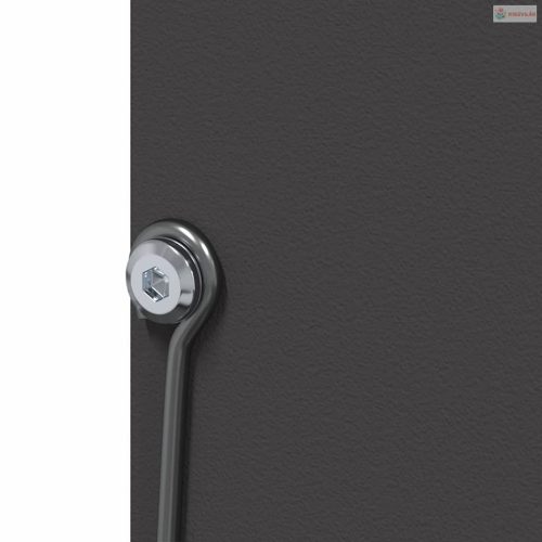 Nyúl Etető Fekete 12,5 x 12,5 x 25 cm Hidegen Hengerelt Acél